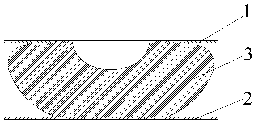 Composite sandglass spring structure