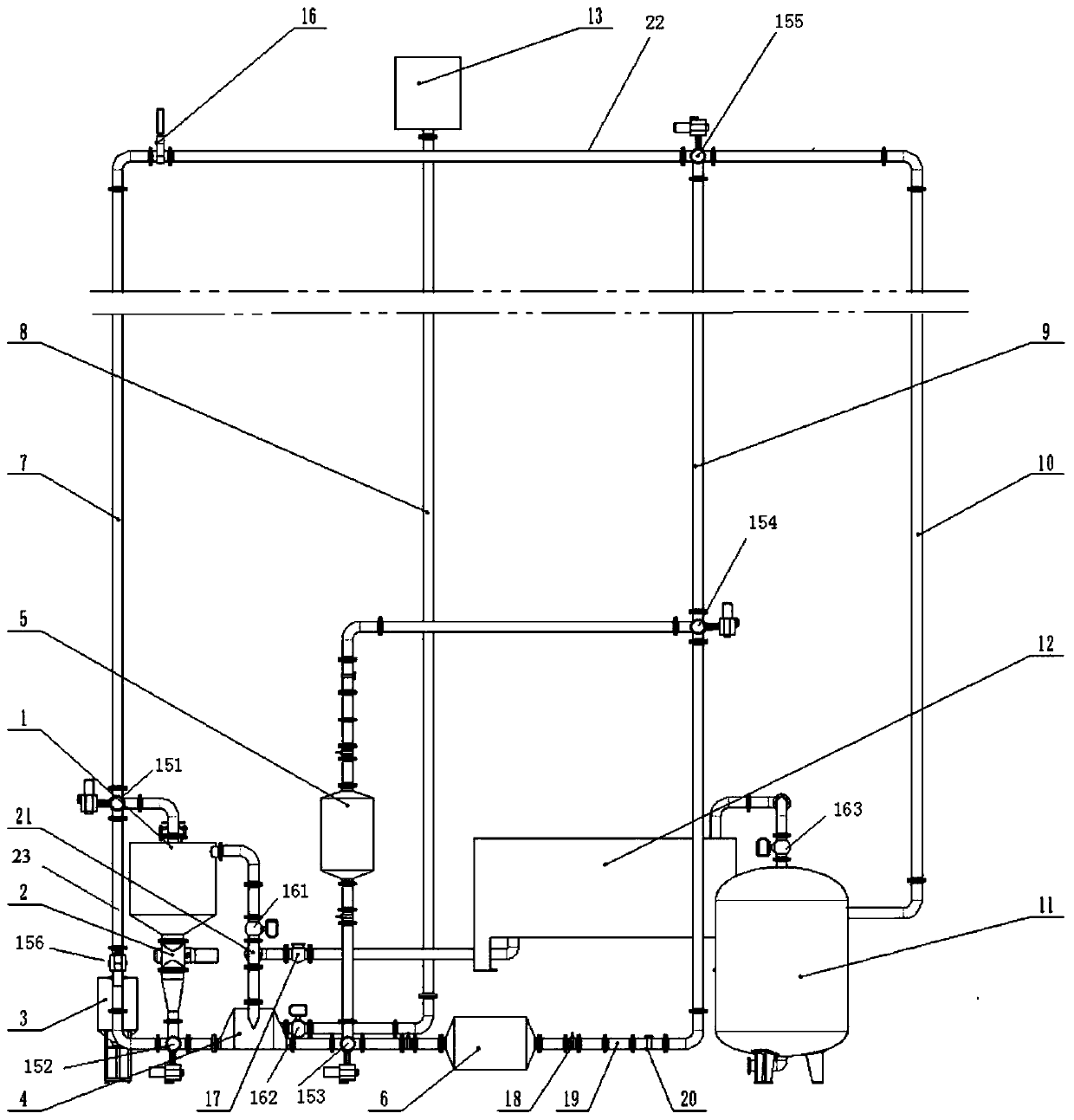 Land slurry lifting experimental platform for deep-sea mining