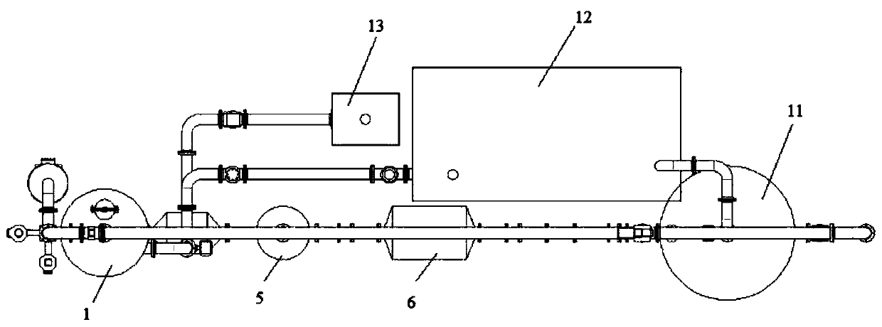 Land slurry lifting experimental platform for deep-sea mining