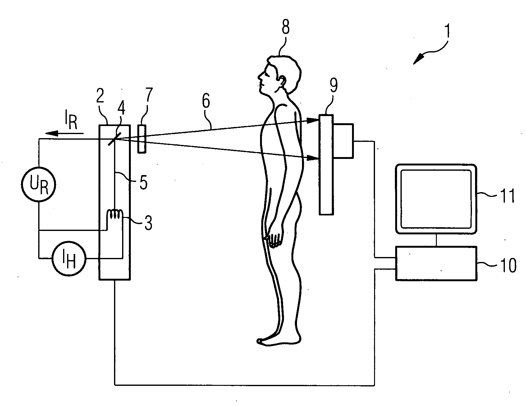 Method for recording projection images