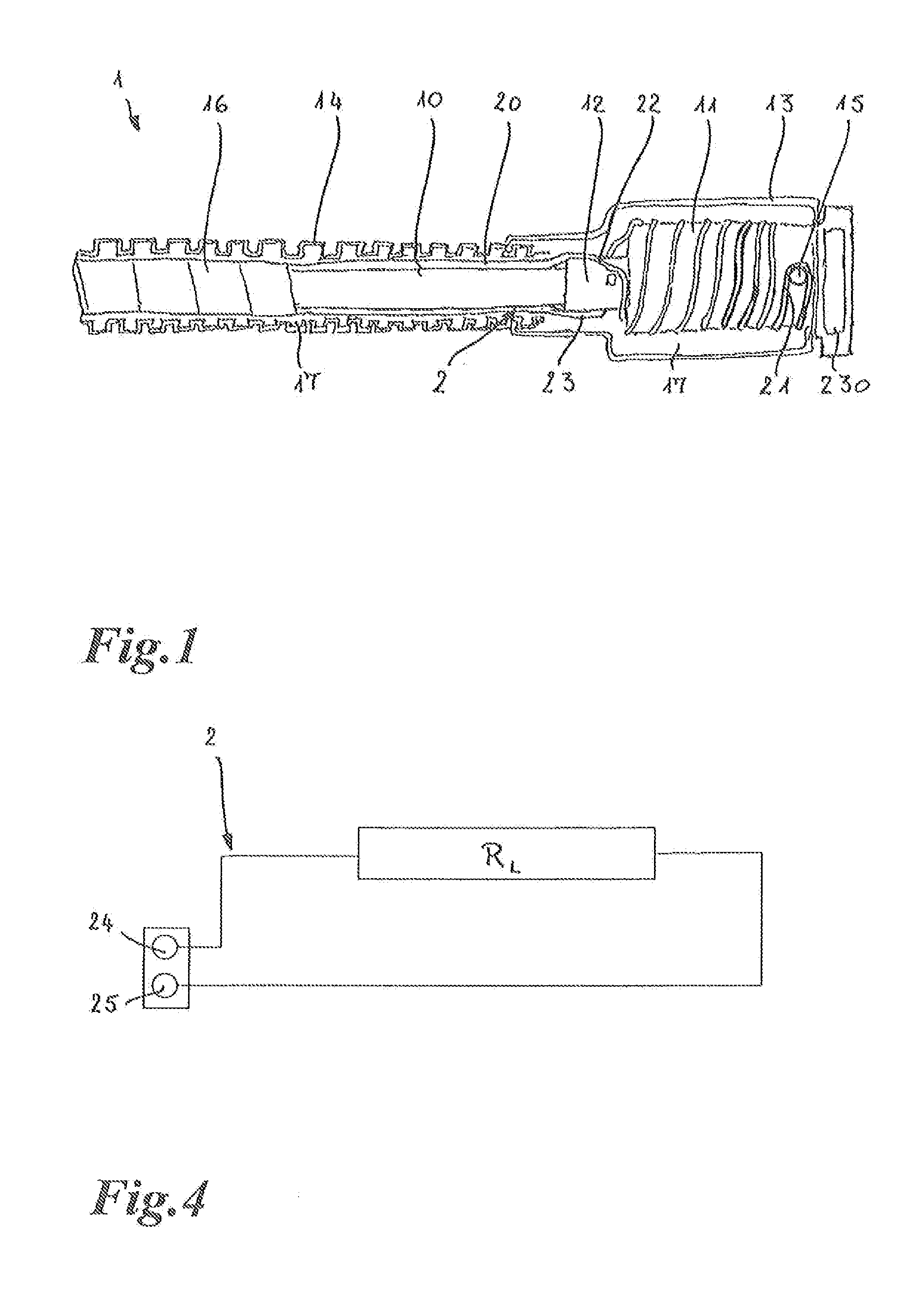 Heatable medium pipe