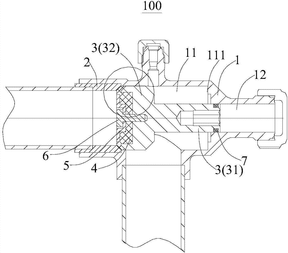 Stop valve and air conditioner with stop valve