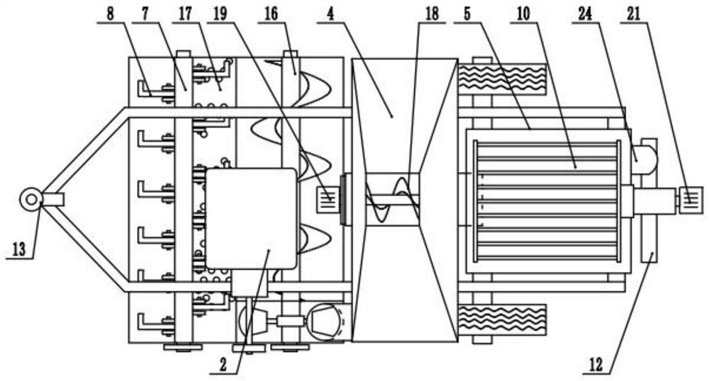 Straw collecting and incineration device