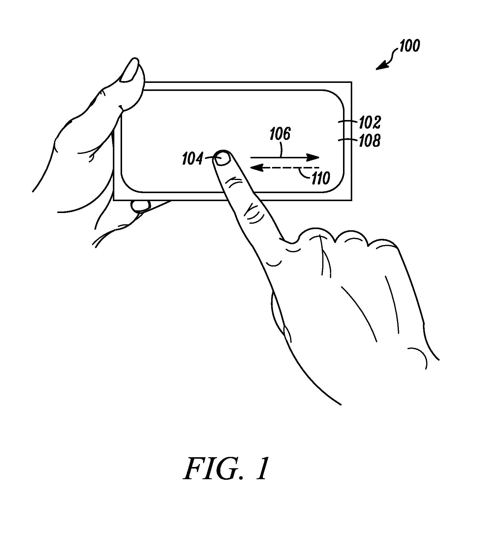 Display Interface and Method for Displaying Multiple Items Arranged in a Sequence