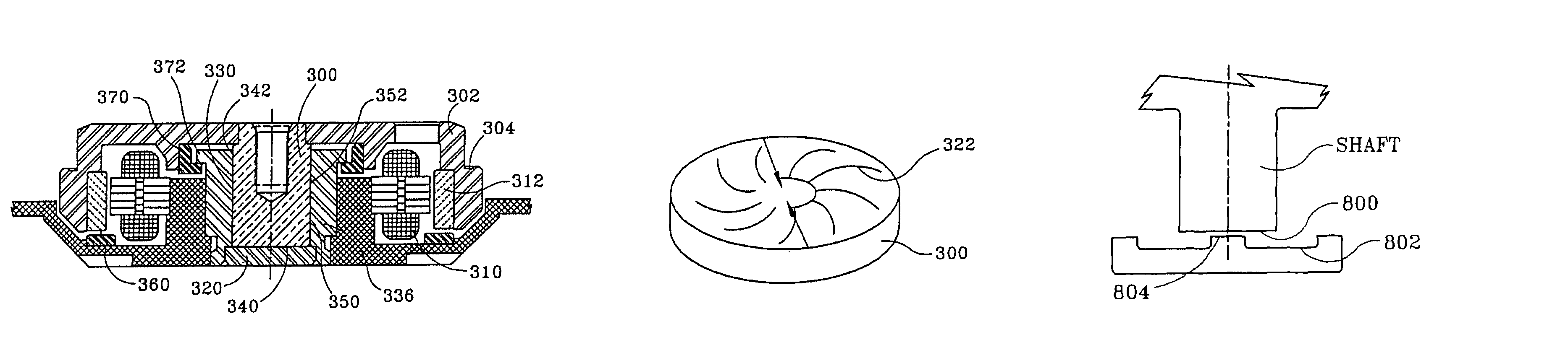 Low profile fluid dynamic bearing