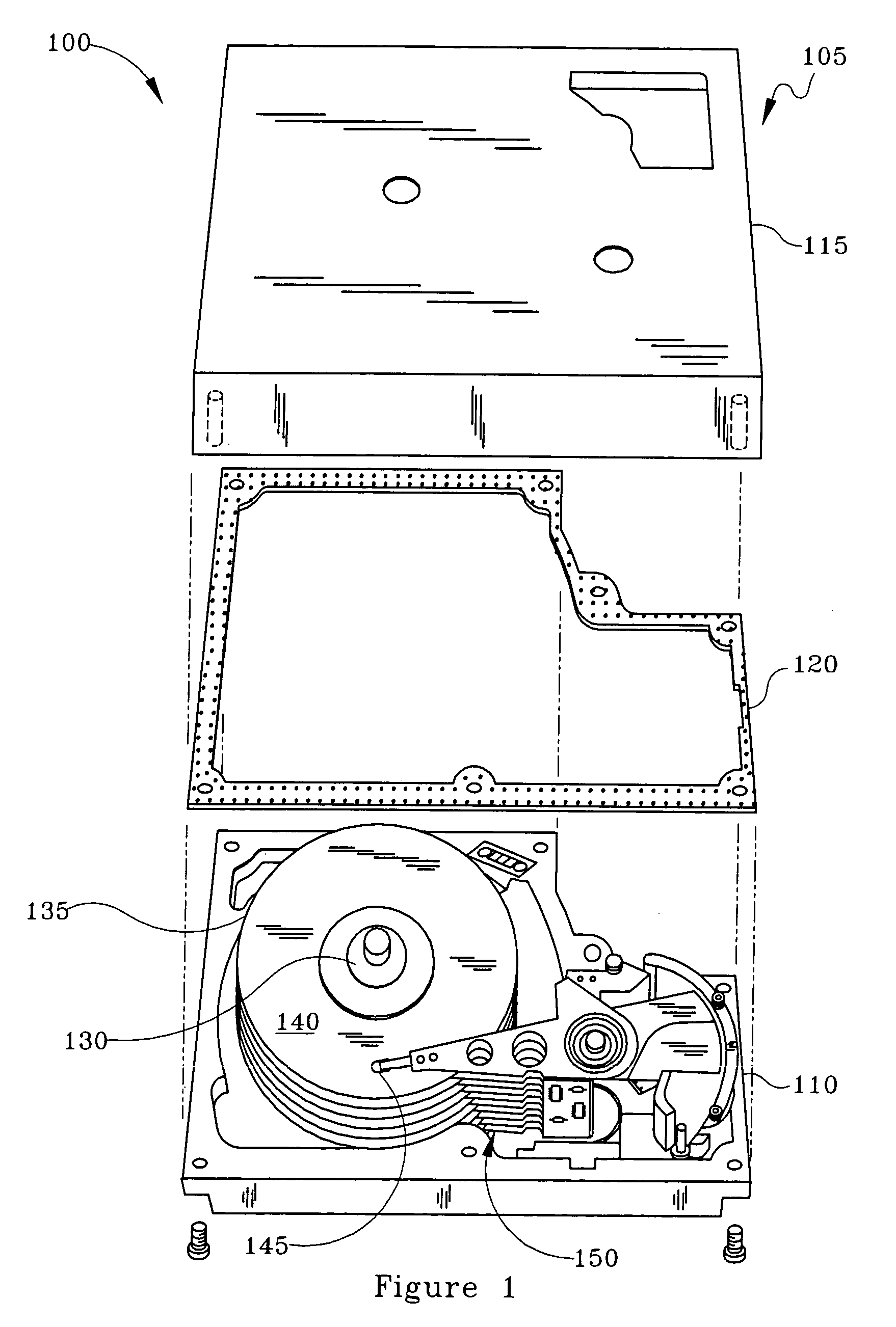 Low profile fluid dynamic bearing