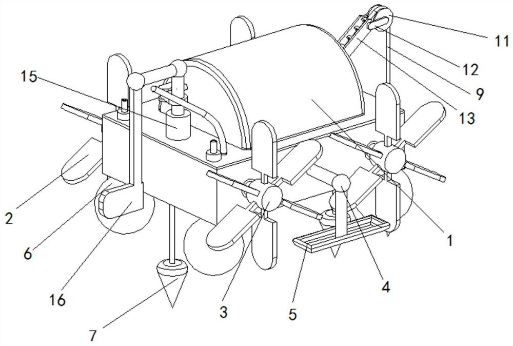 Fixed-depth water taking device for water quality detection