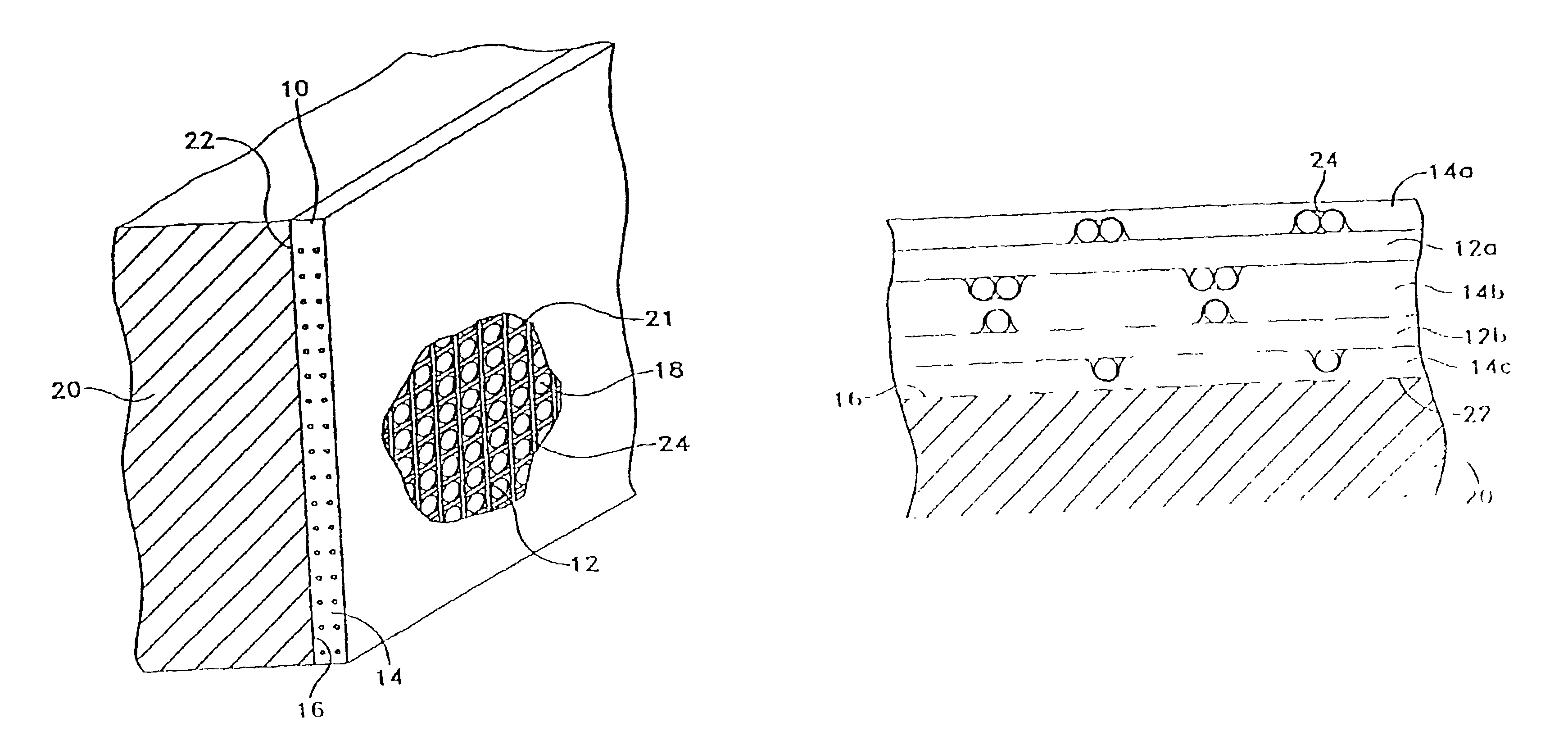 Inorganic matrix-fabric system and method