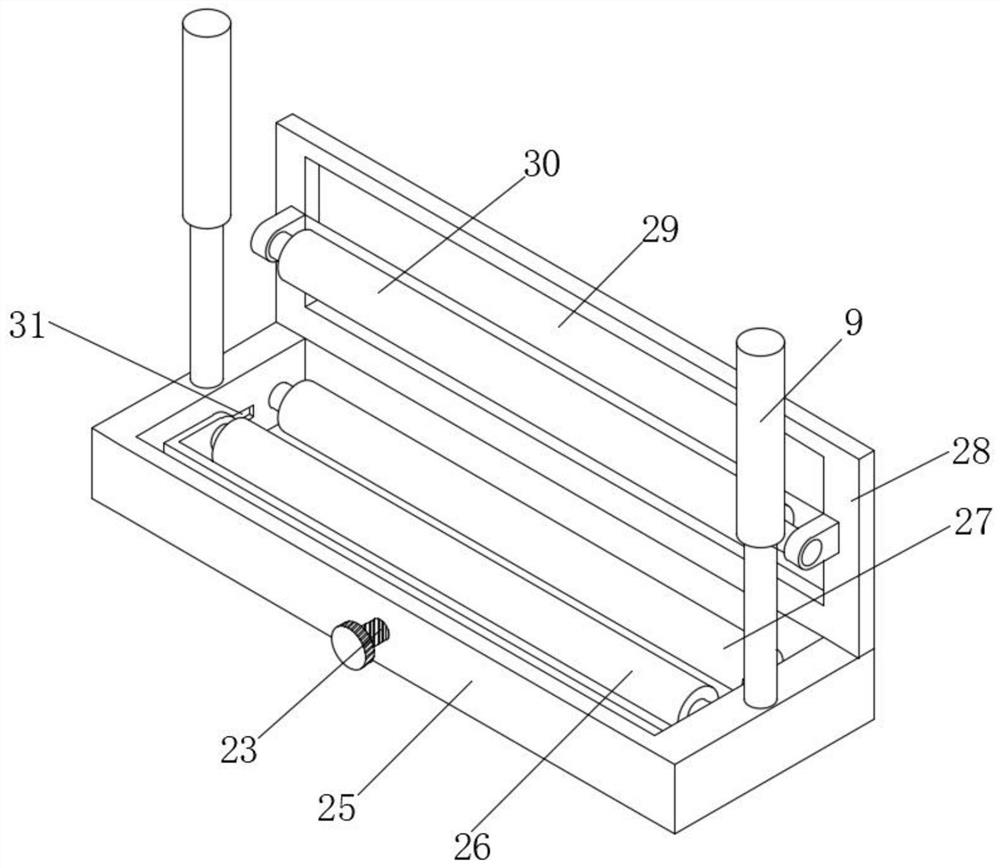 Waterproof coiled material production device and waterproof coiled material