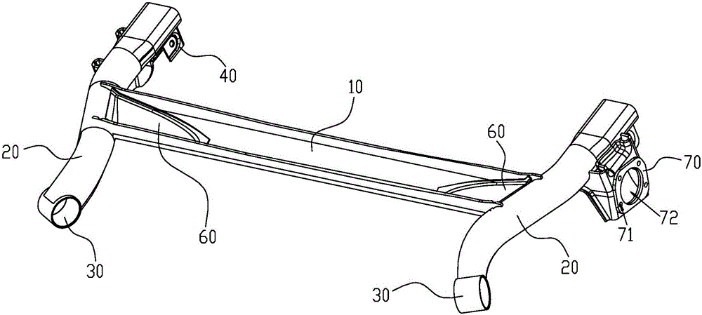 Rear torsion beam structure of automobile