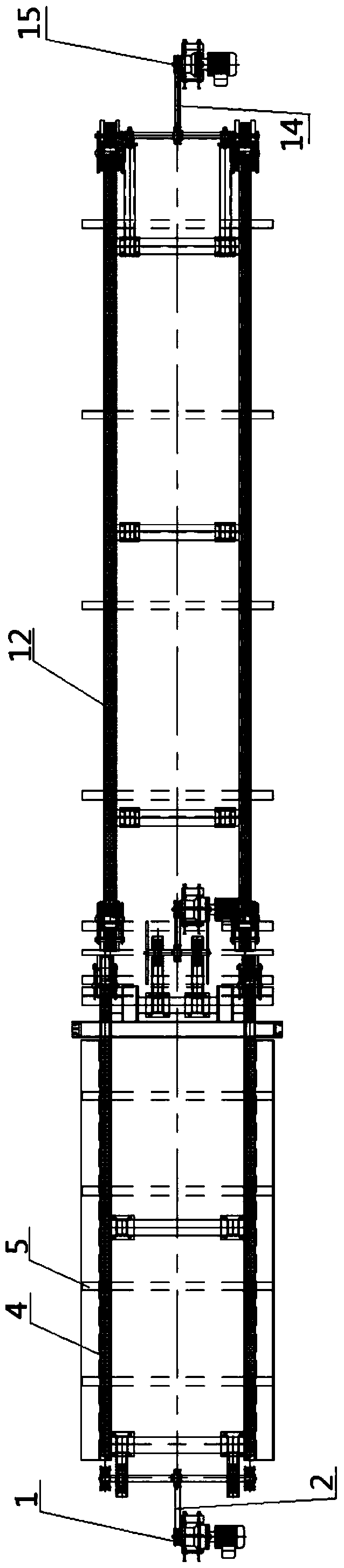 A method for automatic transmission of aluminum profile stacking spacers