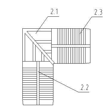 Connecting structure for corner brace and frame of all-aluminum furniture cabinet