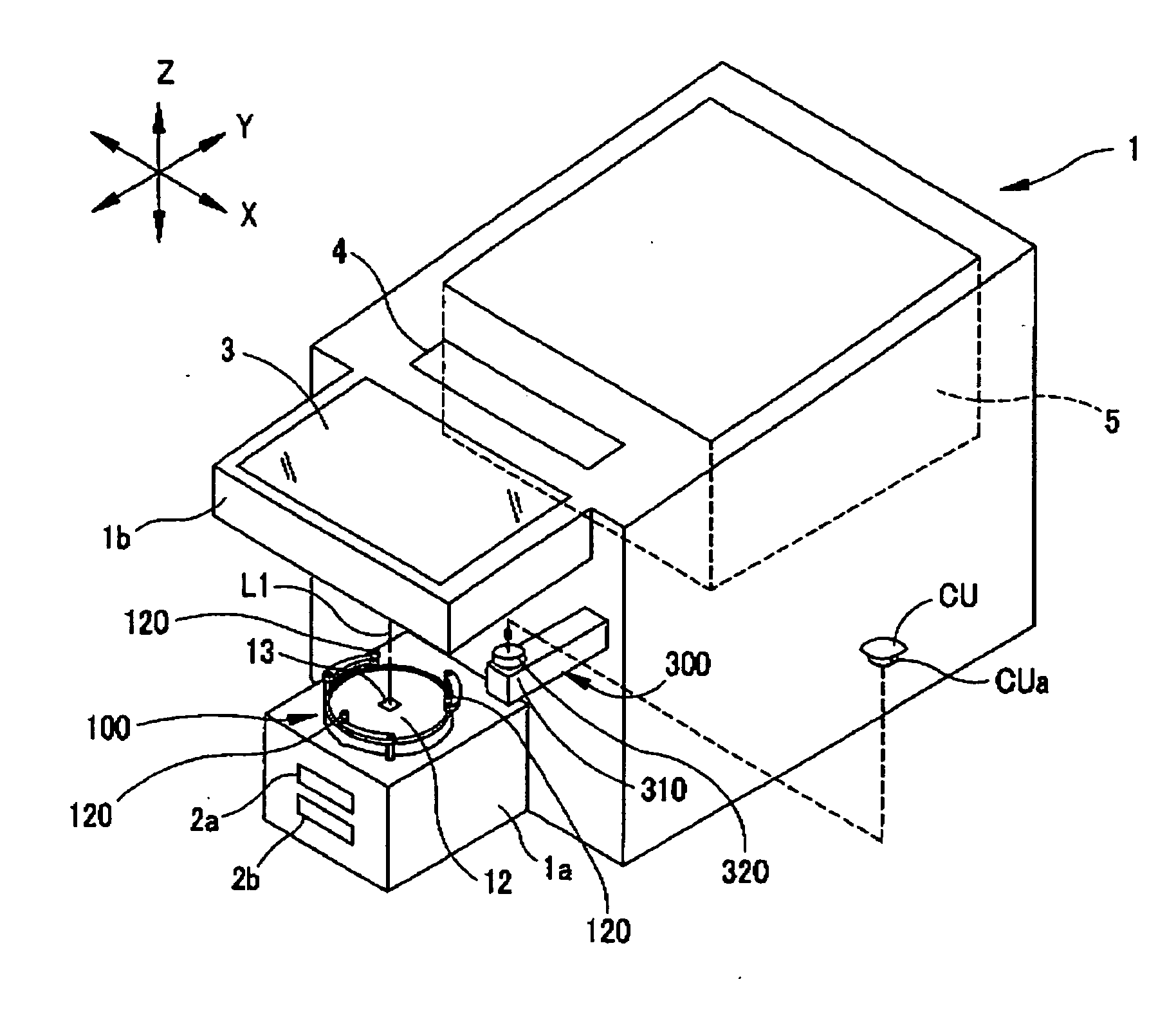 Cup attaching apparatus