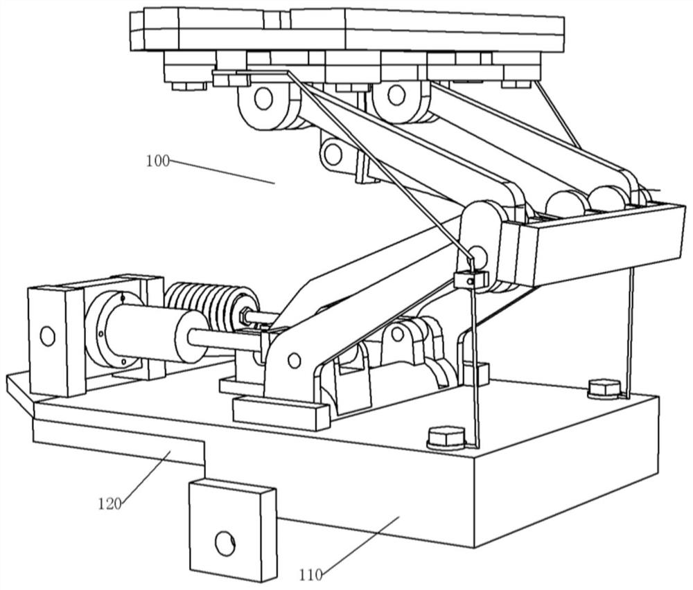 Conveying module and subway pantograph overhauling platform thereof