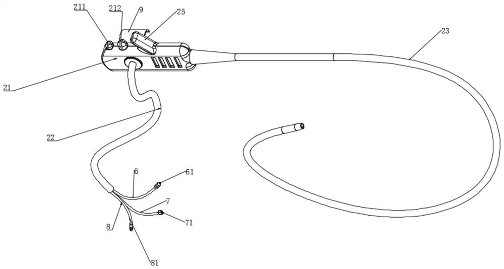 Electronic gastroscope device