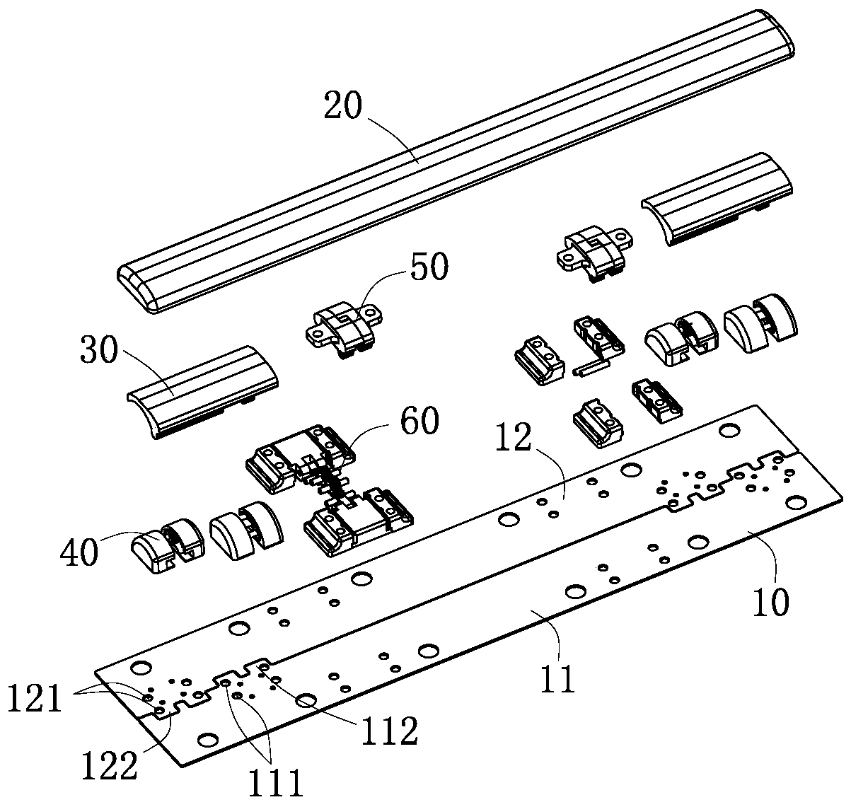 Synchronizing mechanism, folding display device and communication equipment