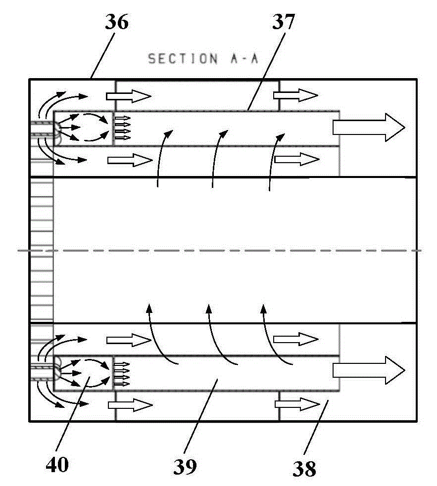 A rotating detonation gas turbine