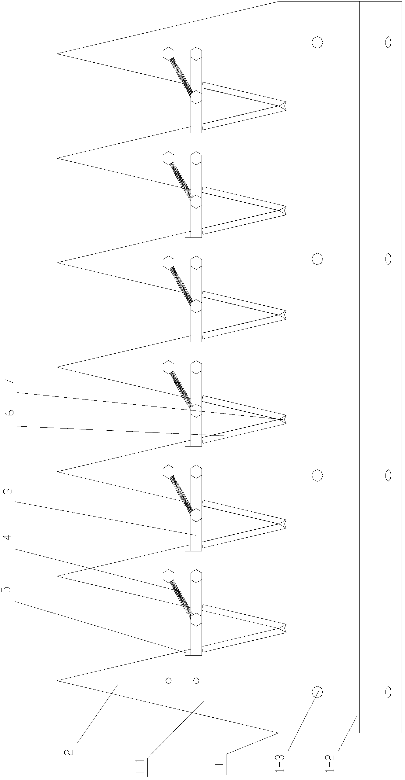 Litchi picking flexible combing-shearing mechanism and rolling combing-shearing device