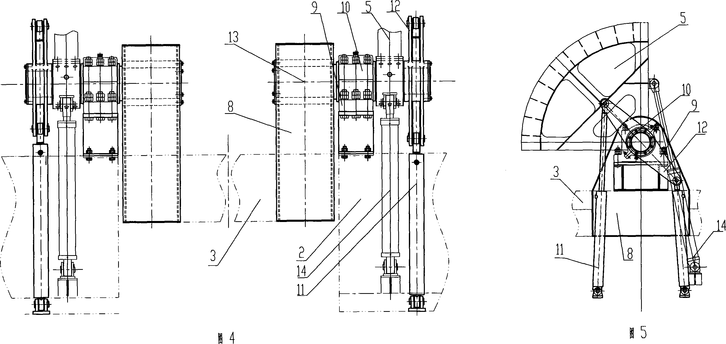 Rotary viewing platform of spherical screen cinema