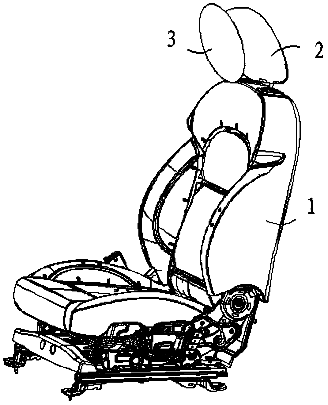 Automobile anti-whiplash protection device and its control method and automobile