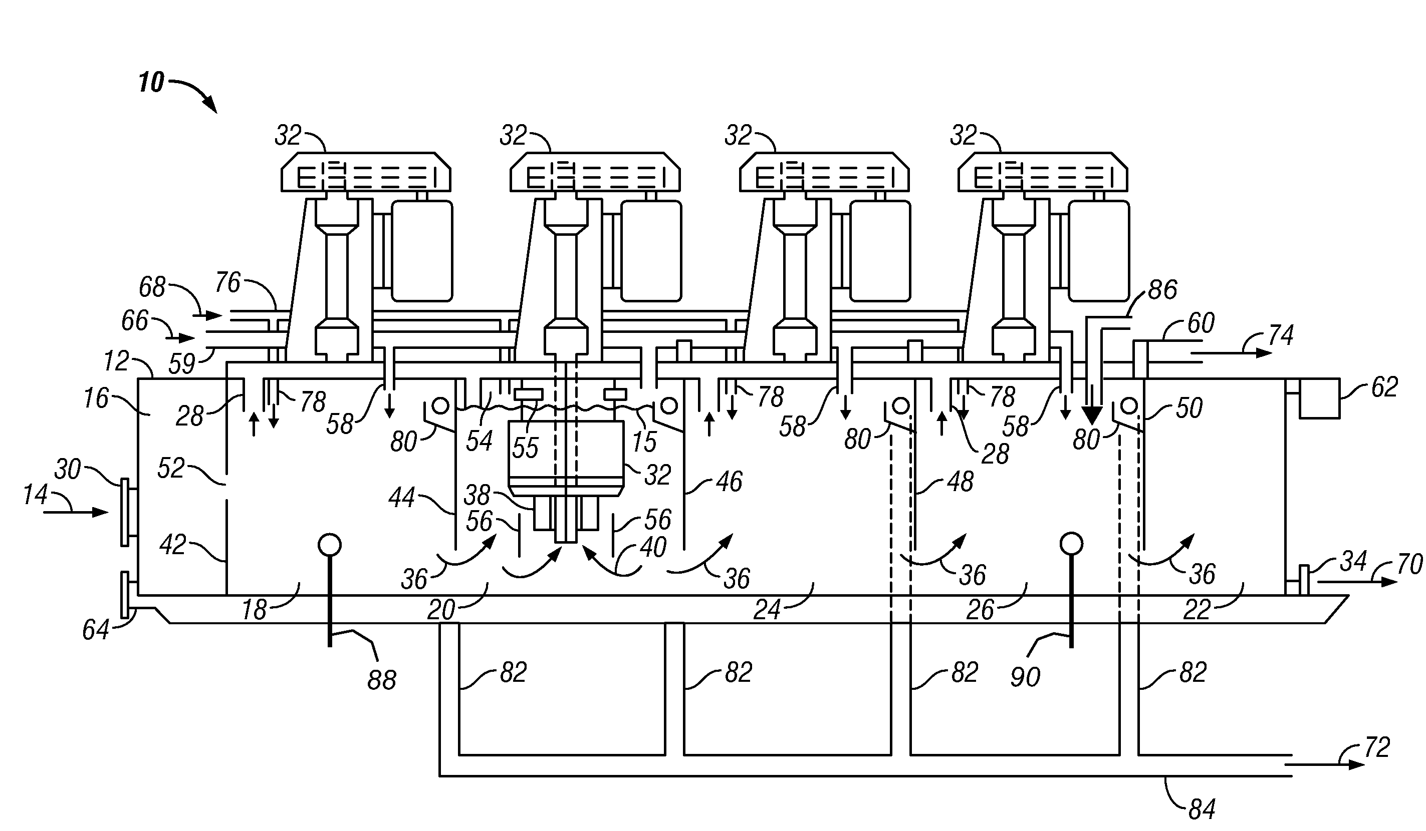 Mechanical Flotation Device for Reduction of Oil, Alkalinity and Undesirable Gases