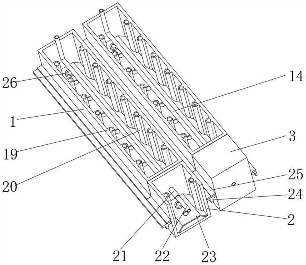 Building frame structure applied to building top surface greening