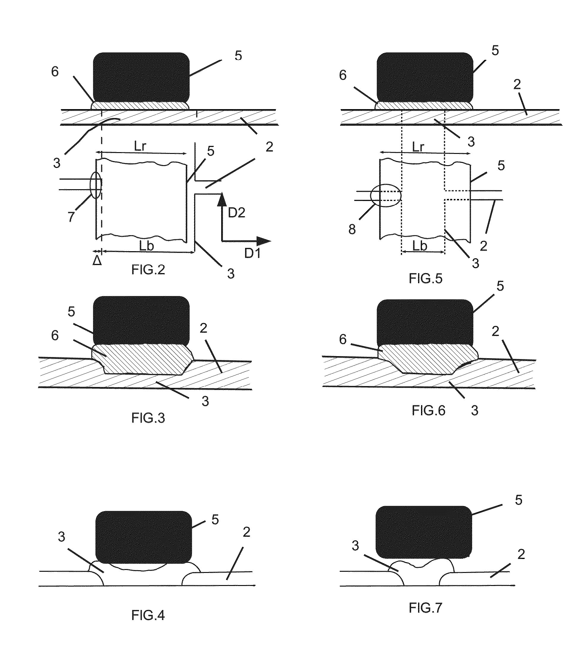 Photovoltaic module with photovoltaic cells having local widening of the bus