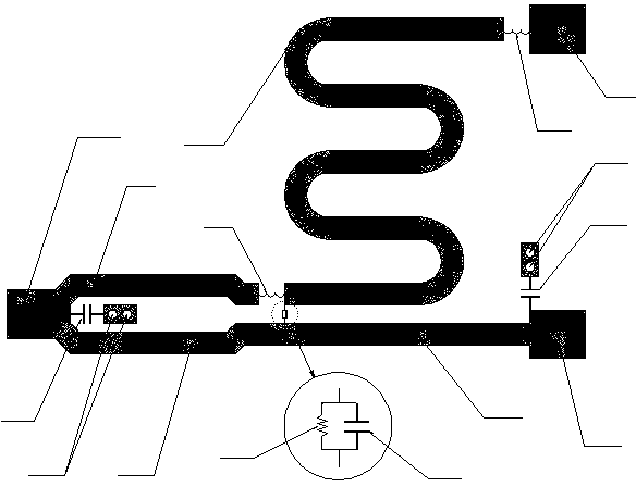 Three-port micro-strip power divider with arbitrary power division ratio and phase position output characteristics