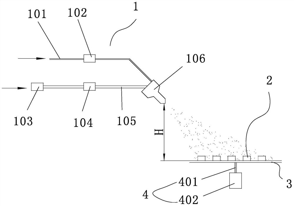 Method and device for spraying surface of bonded neodymium-iron-boron magnet