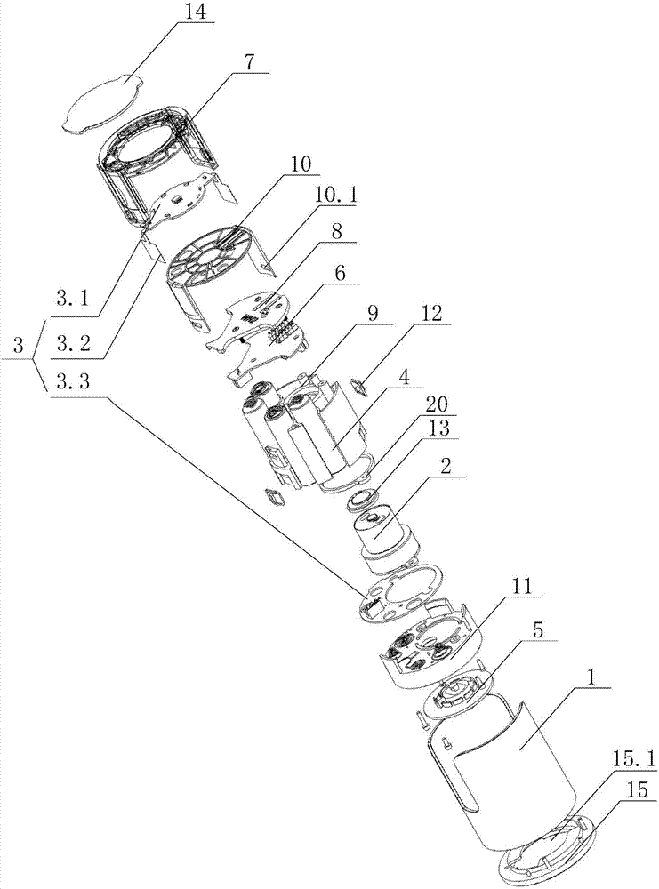 Power mechanism of intelligent lock and intelligent lock comprising power mechanism