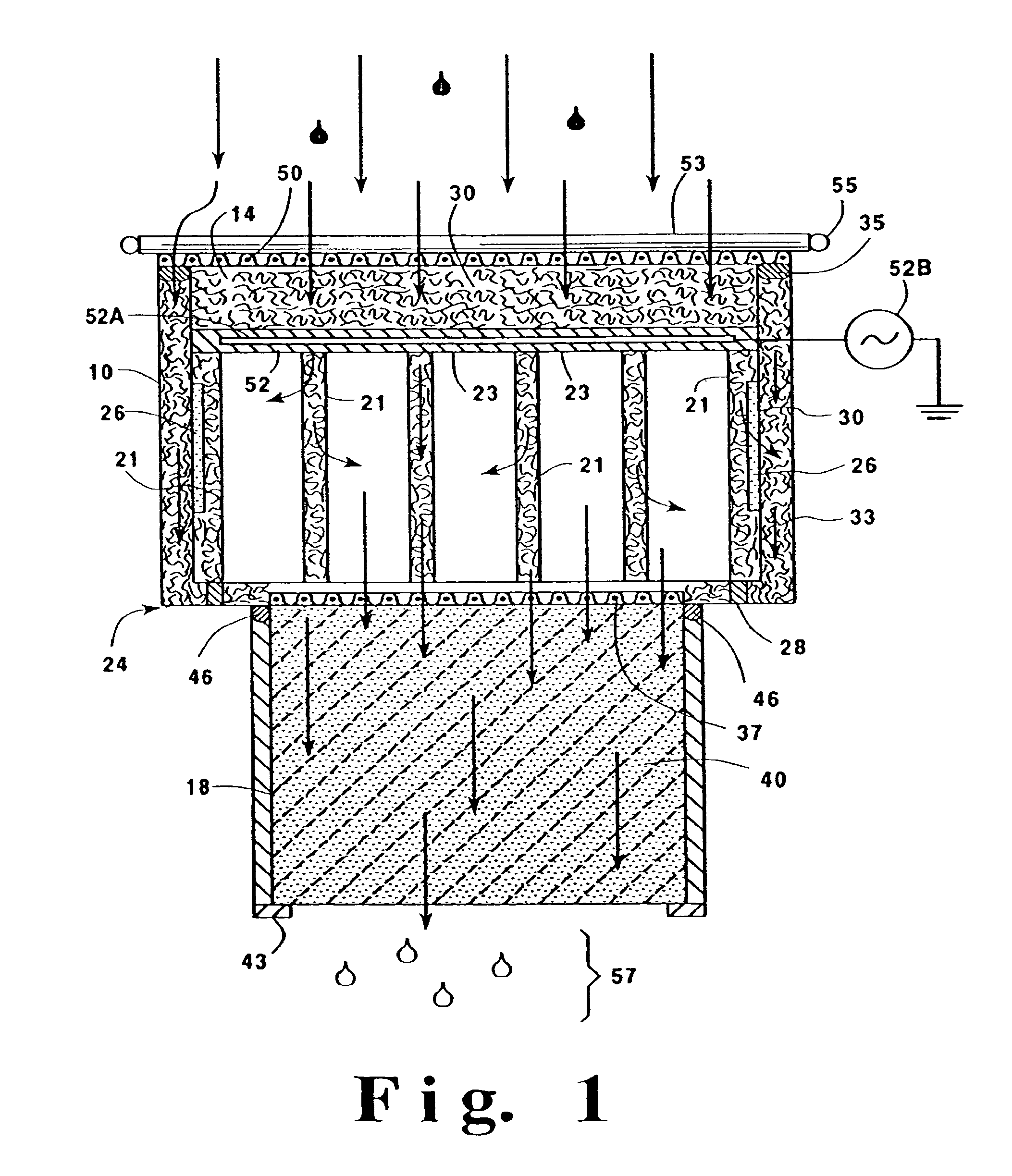 Filtration of hydrocarbon containing liquid