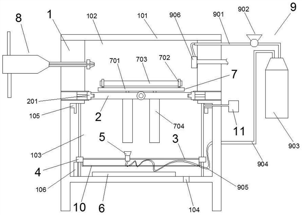 Cleaning device for ophthalmologic vitrectomy tube