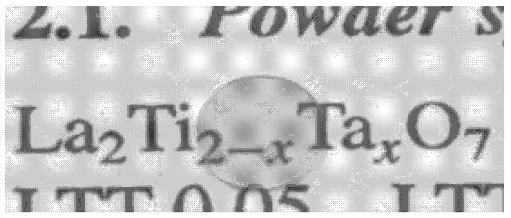 Method for growing La2Ti2O7 single crystals doped with Ta with different concentrations by floating zone method