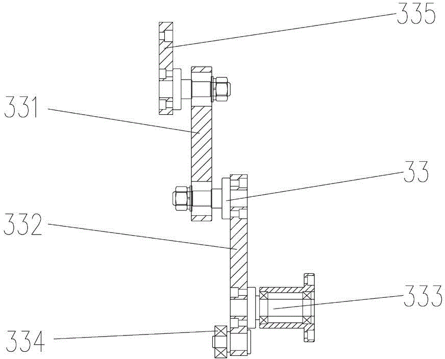 Cutting-off, steering and speed changing device for hygienic product production