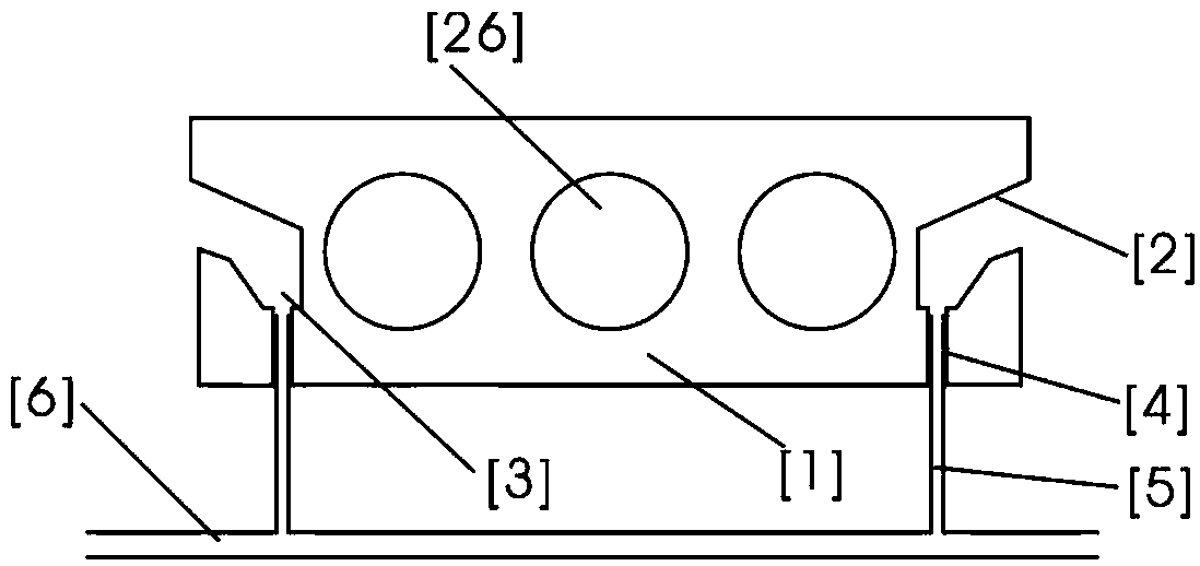 Blocking and dredging type waterproof system