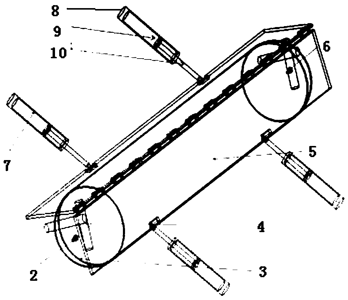 A punishing speed bump based on dampers and rubber air springs