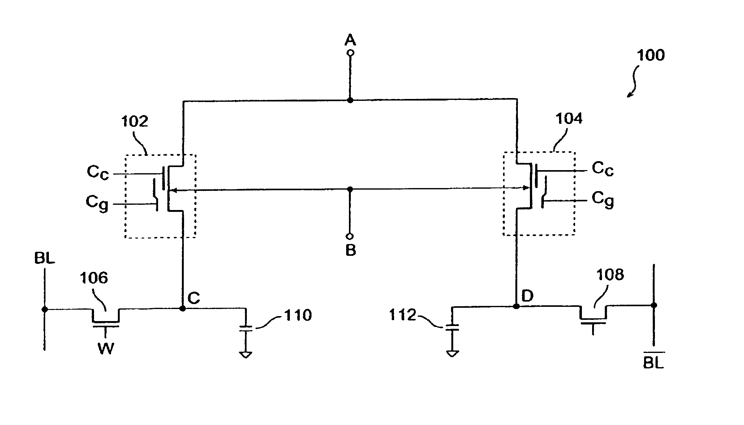 Non-volatile differential dynamic random access memory