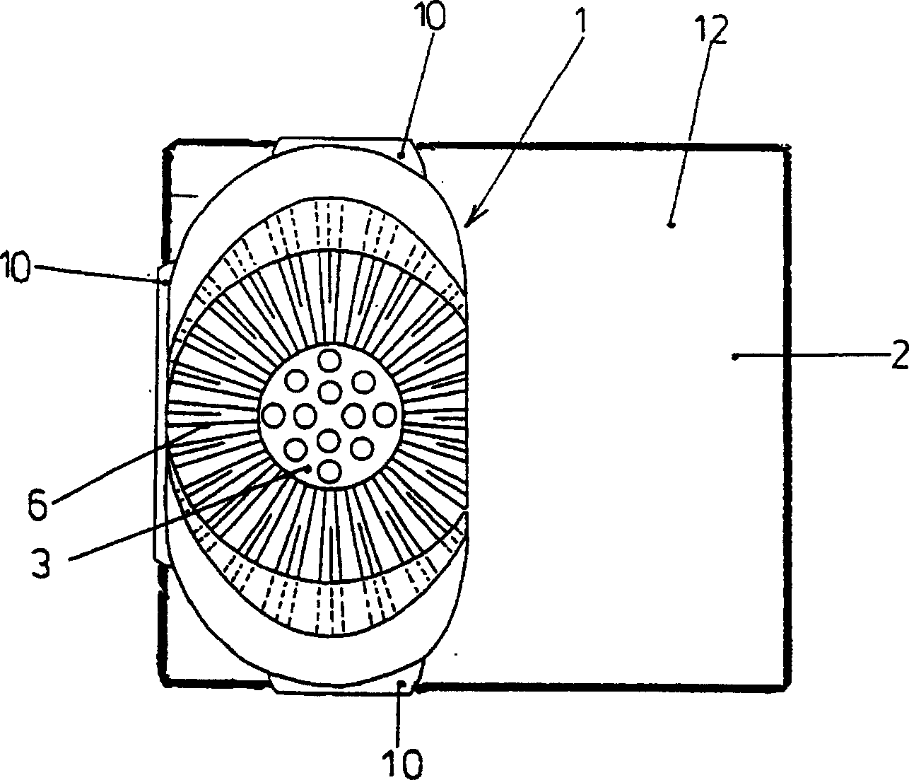 Squeezing screen for wetted mop