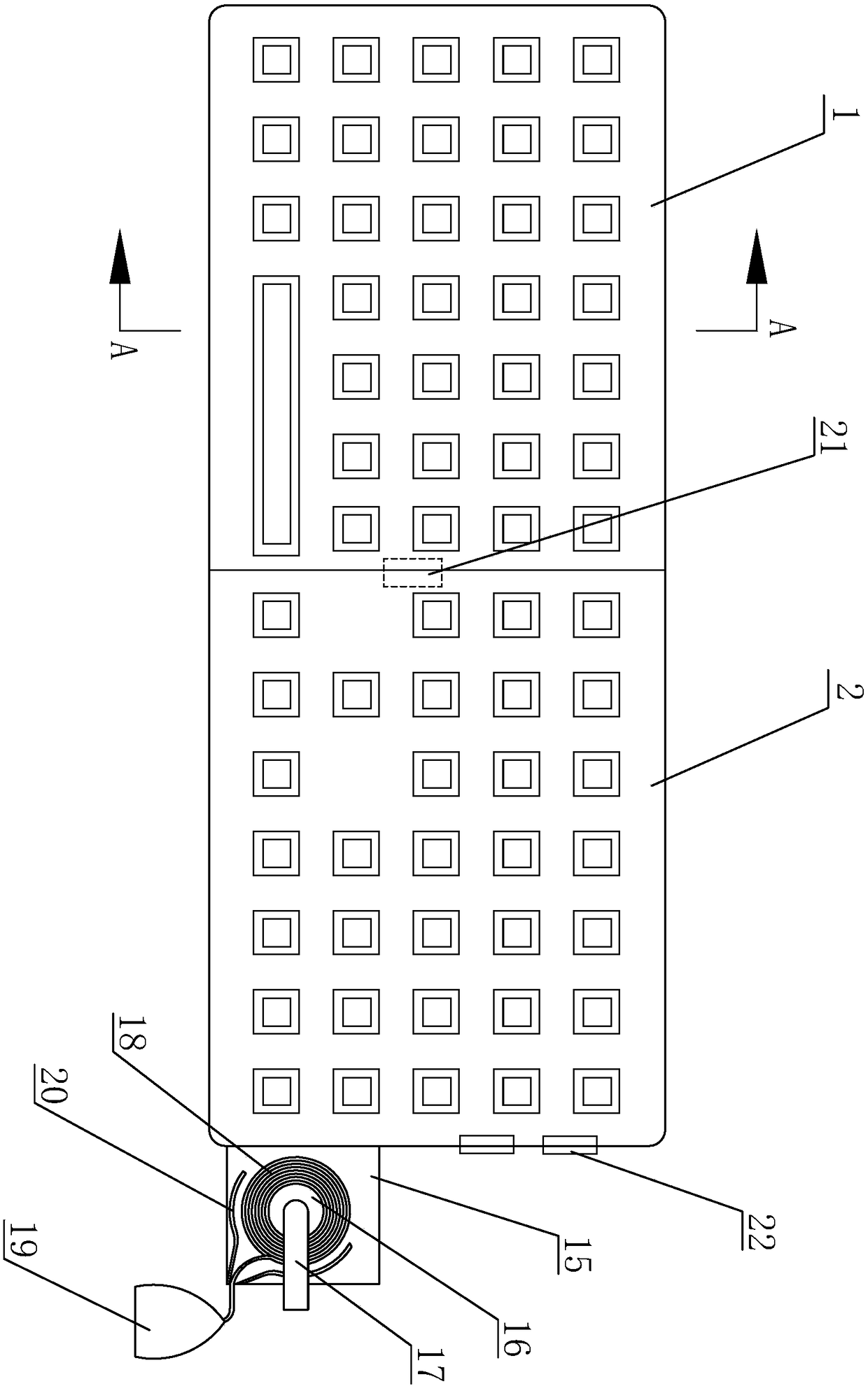 Computer keyboard with long service life