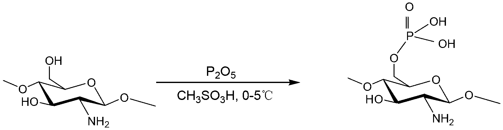 Chitosan phosphorylation modification method