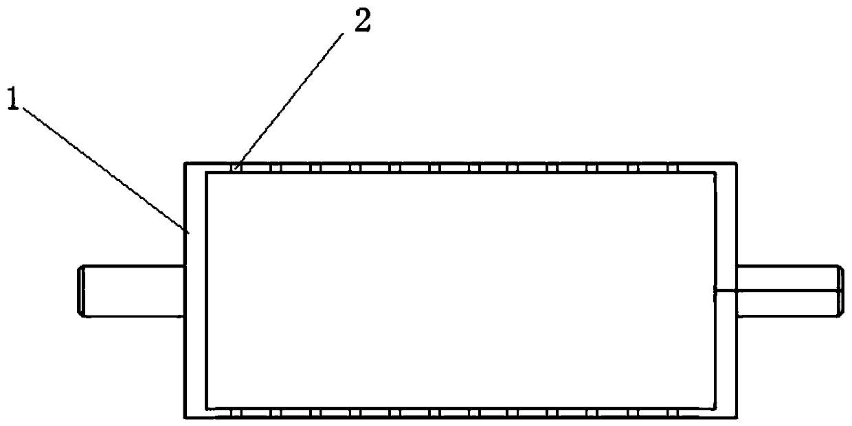 Primary evaporation preparation method of plated metal film for battery