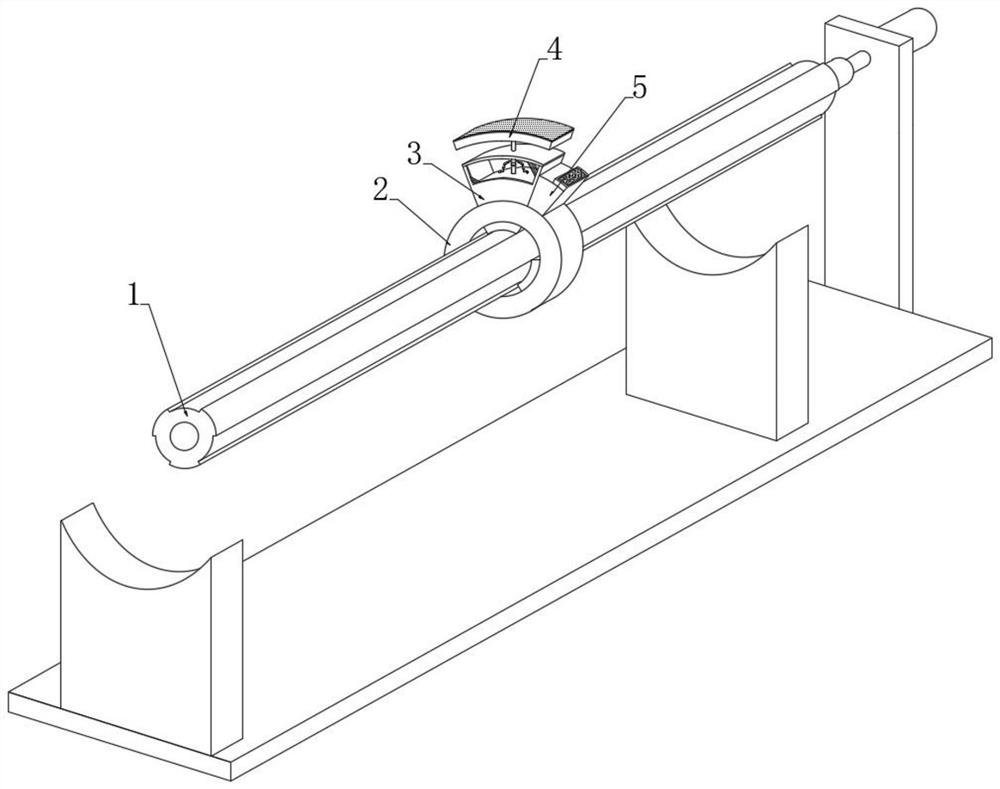 Anti-corrosion coating device for inner pipe wall of metal pipeline