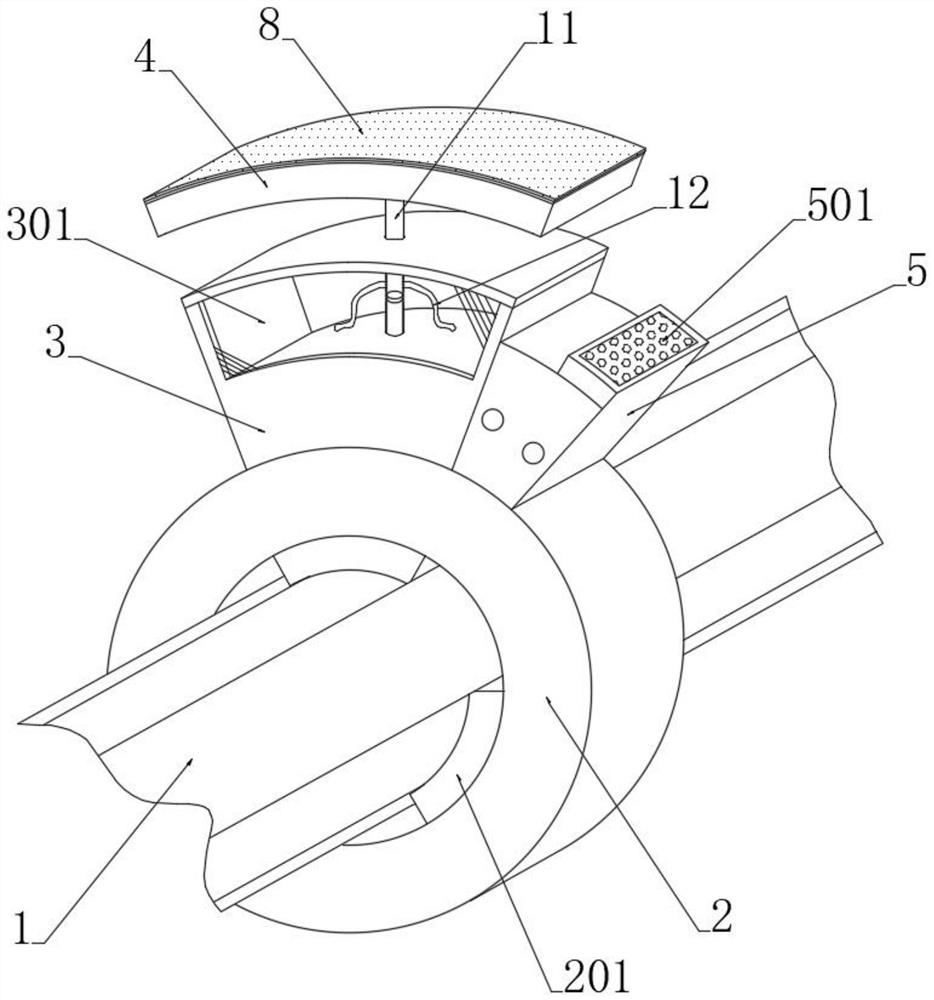 Anti-corrosion coating device for inner pipe wall of metal pipeline