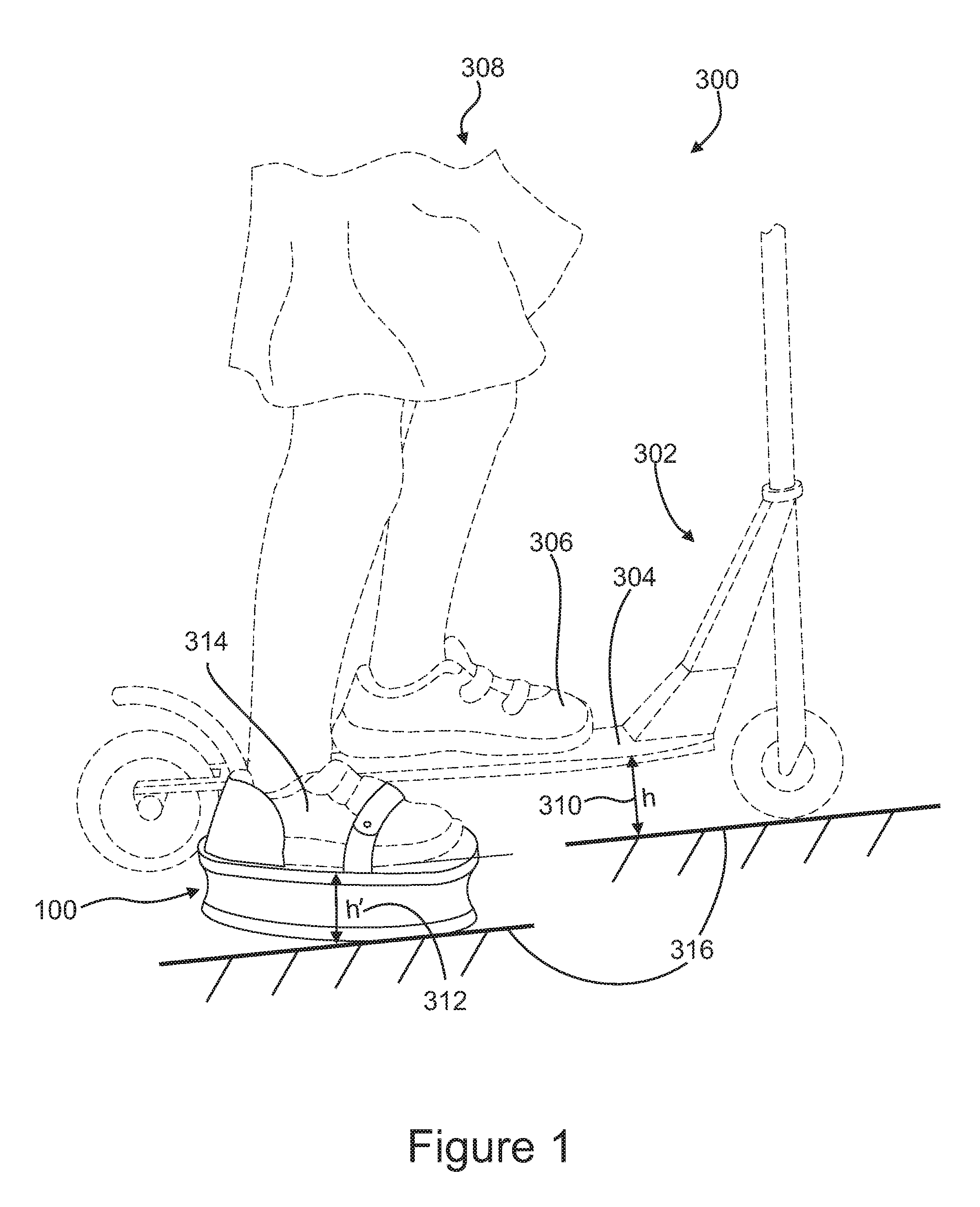 Kicking shoe attachment for propelling kick scooters and the like