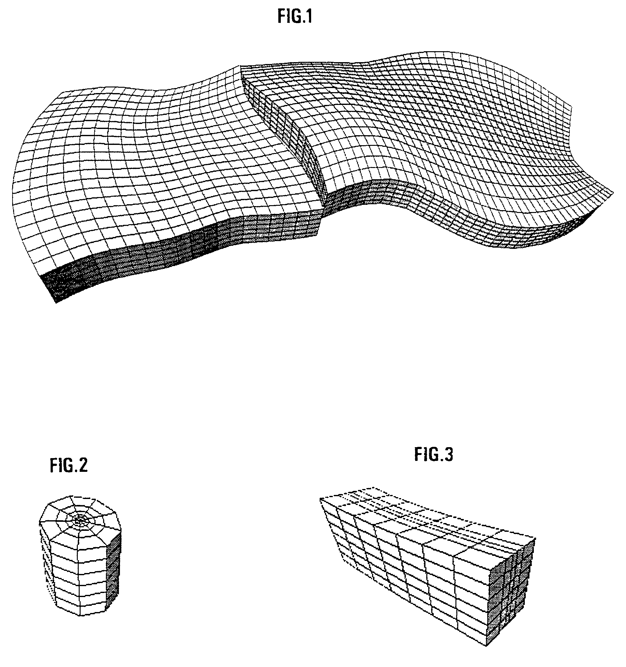 Method of generating a grid on a heterogenous formation crossed by one or more geometric discontinuities in order to carry out simulations