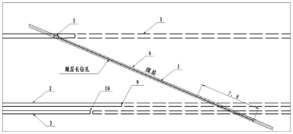 Cross-section coal uncovering accurate outburst elimination method for rock cross-cut