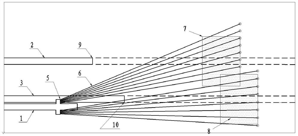 Cross-section coal uncovering accurate outburst elimination method for rock cross-cut