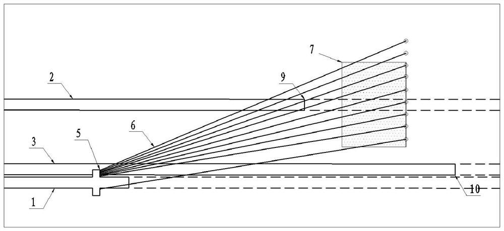 Cross-section coal uncovering accurate outburst elimination method for rock cross-cut