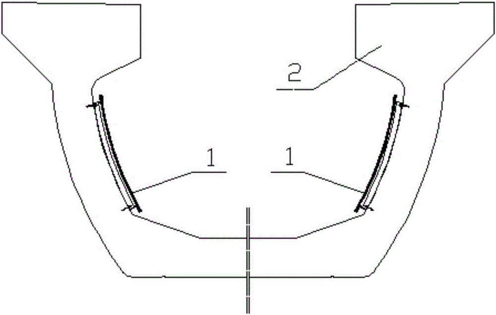 Foamed aluminum substrate sound barrier of U-shaped beam of metro