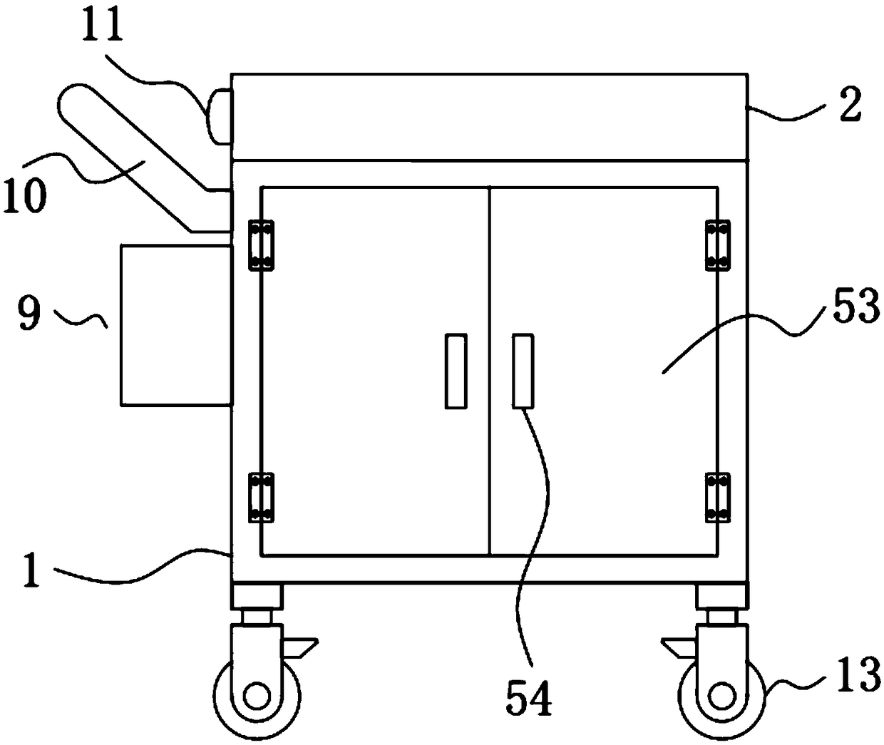 Preoperative nursing device for emergency surgical tibia and fibula fracture